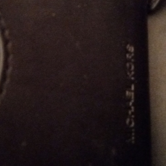 Authentic Michael kors mk logo pebbled leather wristlet black - Picture 4 of 4